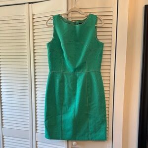 Green Textured Sheath Dress - Women's